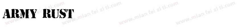 army rust字体转换